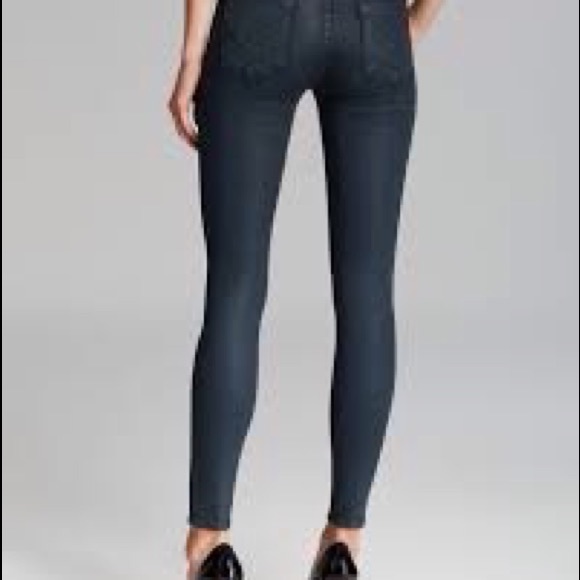 NWT Hudson India Green Coated Jeans - Picture 2 of 4